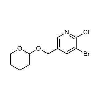3-Bromo-2-chloro-5-(((tetrahydro-2H-pyran-2-yl)oxy)methyl)pyridine|CS-0885502