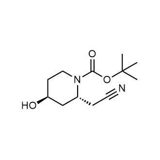 tert-Butyl (2R,4S)-2-(cyanomethyl)-4-hydroxypiperidine-1-carboxylate|CS-0885739