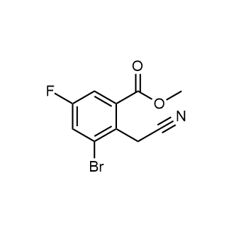 Methyl 3-bromo-2-(cyanomethyl)-5-fluorobenzoate|CS-0885760