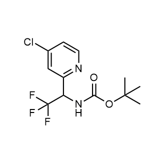 tert-Butyl (1-(4-chloropyridin-2-yl)-2,2,2-trifluoroethyl)carbamate|CS-0886096