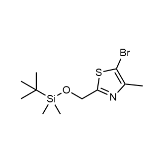 5-Bromo-2-(((tert-butyldimethylsilyl)oxy)methyl)-4-methylthiazole|CS-0886122