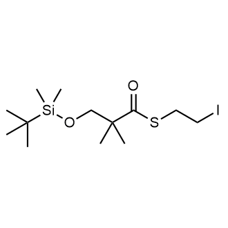 S-(2-Iodoethyl) 3-((tert-butyldimethylsilyl)oxy)-2,2-dimethylpropanethioate|CS-0886905