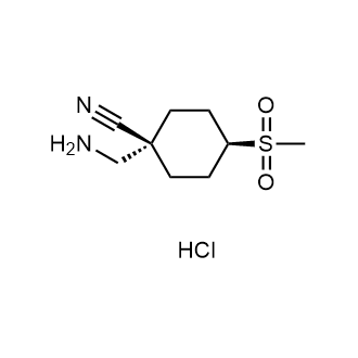 cis-1-(Aminomethyl)-4-(methylsulfonyl)cyclohexane-1-carbonitrile hydrochloride|CS-0886941