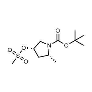 tert-Butyl (2R,4S)-2-methyl-4-((methylsulfonyl)oxy)pyrrolidine-1-carboxylate|CS-0887207