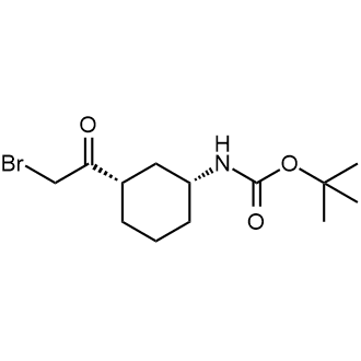 tert-Butyl ((1R,3S)-3-(2-bromoacetyl)cyclohexyl)carbamate|CS-0887258