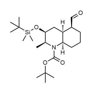 tert-Butyl (2S,3S,4aS,5S,8aR)-3-((tert-butyldimethylsilyl)oxy)-5-formyl-2-methyloctahydroquinoline-1(2H)-carboxylate|CS-0888040