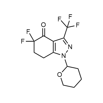 5,5-Difluoro-1-(tetrahydro-2H-pyran-2-yl)-3-(trifluoromethyl)-1,5,6,7-tetrahydro-4H-indazol-4-one|CS-0888229