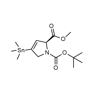 1-(tert-Butyl) 2-methyl (S)-4-(trimethylstannyl)-2,5-dihydro-1H-pyrrole-1,2-dicarboxylate|CS-0889384
