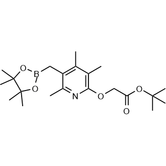 tert-Butyl 2-((3,4,6-trimethyl-5-((4,4,5,5-tetramethyl-1,3,2-dioxaborolan-2-yl)methyl)pyridin-2-yl)oxy)acetate|CS-0889432