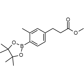 Methyl 3-(3-methyl-4-(4,4,5,5-tetramethyl-1,3,2-dioxaborolan-2-yl)phenyl)propanoate|CS-0889674