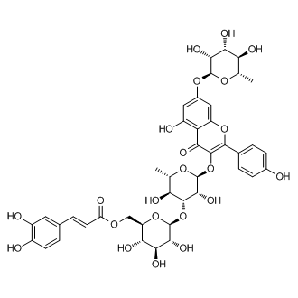 Kaempferol-3-O-[(6-caffeoyl)-β-glucopyranosyl (1→3) α-rhamnopyranoside]-7-O-α-rhamnopyranoside|CS-0889713