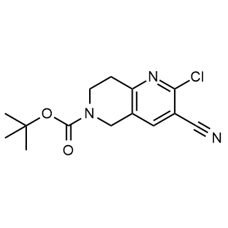 tert-Butyl 2-chloro-3-cyano-7,8-dihydro-1,6-naphthyridine-6(5H)-carboxylate|CS-0889752