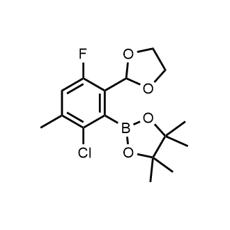 2-(2-Chloro-6-(1,3-dioxolan-2-yl)-5-fluoro-3-methylphenyl)-4,4,5,5-tetramethyl-1,3,2-dioxaborolane|CS-0890231