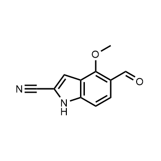 5-Formyl-4-methoxy-1H-indole-2-carbonitrile|CS-0890312