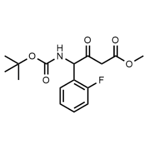 Methyl 4-((tert-butoxycarbonyl)amino)-4-(2-fluorophenyl)-3-oxobutanoate|CS-0891274
