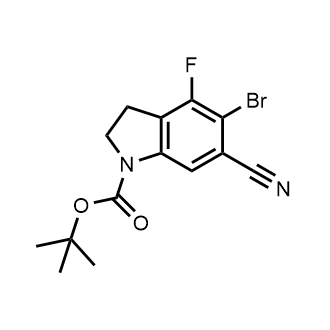 tert-Butyl 5-bromo-6-cyano-4-fluoroindoline-1-carboxylate|CS-0891284