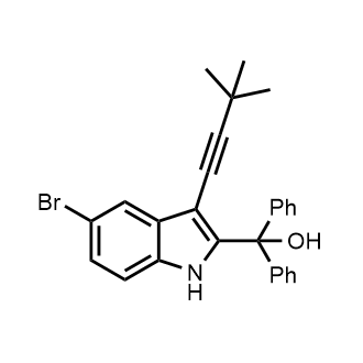 (5-Bromo-3-(3,3-dimethylbut-1-yn-1-yl)-1H-indol-2-yl)diphenylmethanol|CS-0892707