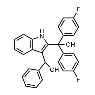 Bis(4-fluorophenyl)(3-(hydroxy(phenyl)methyl)-1H-indol-2-yl)methanol|CS-0892730