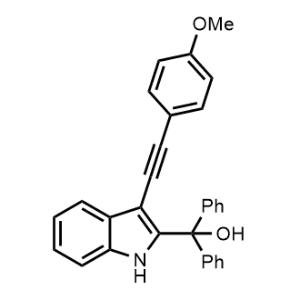 (3-((4-Methoxyphenyl)ethynyl)-1H-indol-2-yl)diphenylmethanol|CS-0892894