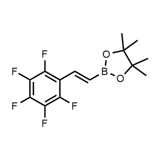 (E)-4,4,5,5-Tetramethyl-2-(2-(perfluorophenyl)vinyl)-1,3,2-dioxaborolane|CS-0892991