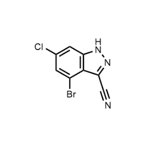 4-Bromo-6-chloro-1H-indazole-3-carbonitrile|CS-0893540