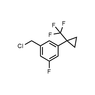 1-(Chloromethyl)-3-fluoro-5-(1-(trifluoromethyl)cyclopropyl)benzene|CS-0893999