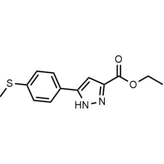 Ethyl 5-(4-(methylthio)phenyl)-1H-pyrazole-3-carboxylate|CS-0894589