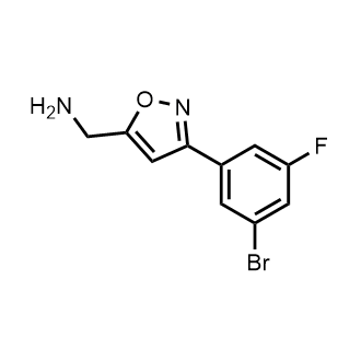 (3-(3-Bromo-5-fluorophenyl)isoxazol-5-yl)methanamine|CS-0894731