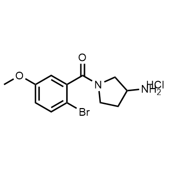 (3-Aminopyrrolidin-1-yl)(2-bromo-5-methoxyphenyl)methanone hydrochloride|CS-0895097