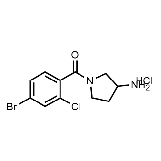 (3-Aminopyrrolidin-1-yl)(4-bromo-2-chlorophenyl)methanone hydrochloride|CS-0895103