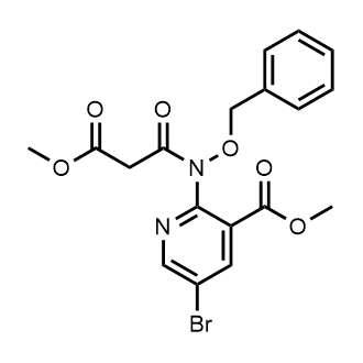 Methyl 2-(N-(benzyloxy)-3-methoxy-3-oxopropanamido)-5-bromonicotinate|CS-0895417