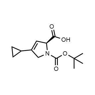(S)-1-(tert-Butoxycarbonyl)-4-cyclopropyl-2,5-dihydro-1H-pyrrole-2-carboxylic acid|CS-0896588