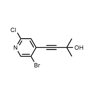 4-(5-Bromo-2-chloropyridin-4-yl)-2-methylbut-3-yn-2-ol|CS-0896614