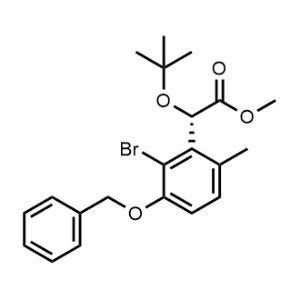 (S)-Methyl 2-(3-(benzyloxy)-2-bromo-6-methylphenyl)-2-(tert-butoxy)acetate|CS-0896744