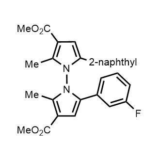Dimethyl 5-(3-fluorophenyl)-2,2'-dimethyl-5'-(naphthalen-2-yl)-[1,1'-bipyrrole]-3,3'-dicarboxylate|CS-0896897