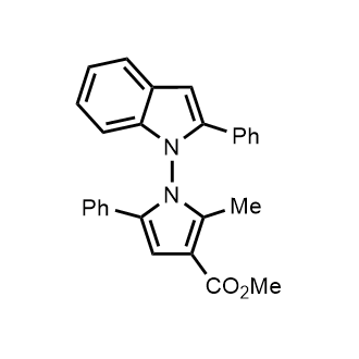 Methyl 2-methyl-5-phenyl-1-(2-phenyl-1H-indol-1-yl)-1H-pyrrole-3-carboxylate|CS-0896976