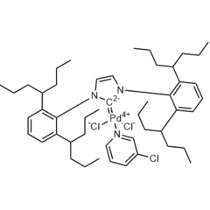 (SP-4-1)-[1,3-Bis[2,6-bis(1-propylbutyl)phenyl]-1,3-dihydro-2H-imidazol-2-ylidene]dichloro(3-chloropyridine-κN)palladium|CS-0897484