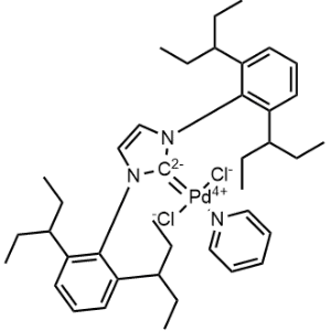 (SP-4-1)-[1,3-Bis[2,6-bis(1-ethylpropyl)phenyl]-1,3-dihydro-2H-imidazol-2-ylidene]dichloro(pyridine)palladium|CS-0897485