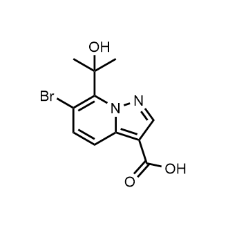 6-Bromo-7-(2-hydroxypropan-2-yl)pyrazolo[1,5-a]pyridine-3-carboxylic acid|CS-0898765