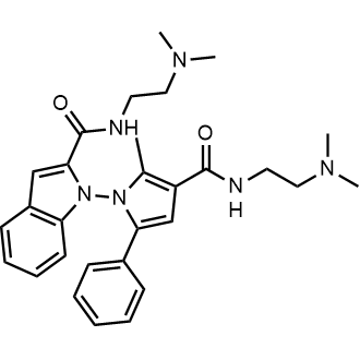 N-(2-(Dimethylamino)ethyl)-1-(3-((2-(dimethylamino)ethyl)carbamoyl)-2-methyl-5-phenyl-1H-pyrrol-1-yl)-1H-indole-2-carboxamide|CS-0899288