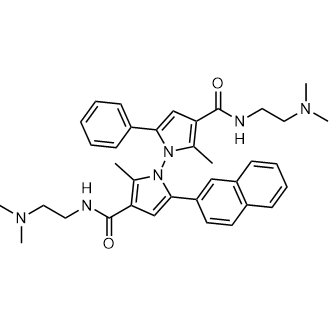 N3,N3'-Bis(2-(dimethylamino)ethyl)-2,2'-dimethyl-5-(naphthalen-2-yl)-5'-phenyl-[1,1'-bipyrrole]-3,3'-dicarboxamide|CS-0899293