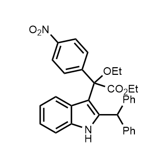 Ethyl 2-(2-benzhydryl-1H-indol-3-yl)-2-ethoxy-2-(4-nitrophenyl)acetate|CS-0899377