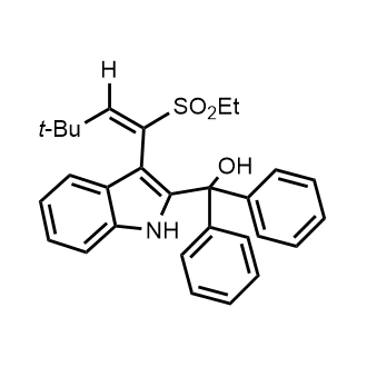 (E)-(3-(1-((4-(tert-Butyl)phenyl)sulfonyl)-3,3-dimethylbut-1-en-1-yl)-1H-indol-2-yl)bis(4-nitrophenyl)methanol|CS-0899388