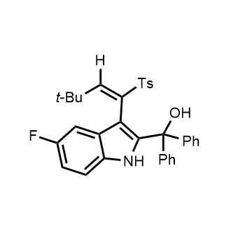 (E)-(3-(3,3-Dimethyl-1-tosylbut-1-en-1-yl)-5-fluoro-1H-indol-2-yl)diphenylmethanol|CS-0899396
