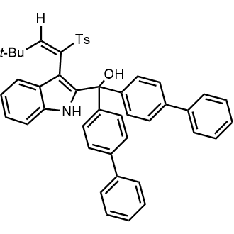 (E)-di([1,1'-Biphenyl]-4-yl)(3-(3,3-dimethyl-1-tosylbut-1-en-1-yl)-1H-indol-2-yl)methanol|CS-0899401