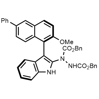 Dibenzyl 1-(3-(2-methoxy-6-phenylnaphthalen-1-yl)-1H-indol-2-yl)hydrazine-1,2-dicarboxylate|CS-0899628