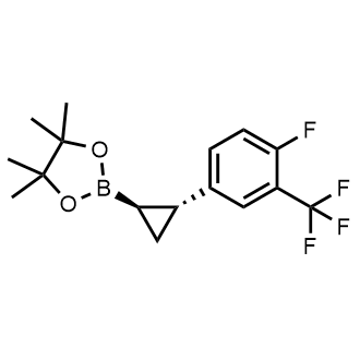 rel-2-((1R,2R)-2-(4-Fluoro-3-(trifluoromethyl)phenyl)cyclopropyl)-4,4,5,5-tetramethyl-1,3,2-dioxaborolane|CS-0899827