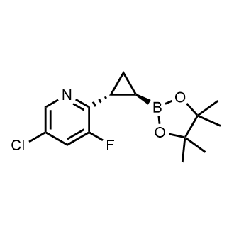 rel- 5-Chloro-3-fluoro-2-((1R,2R)-2-(4,4,5,5-tetramethyl-1,3,2-dioxaborolan-2-yl)cyclopropyl)pyridine|CS-0899828