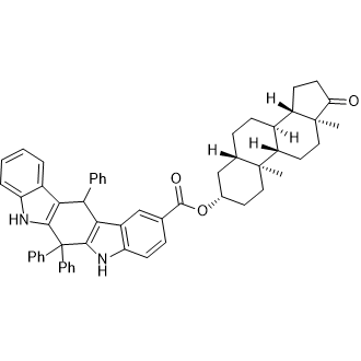 (S)-(3S,5S,8R,9S,10S,13S,14S)-10,13-Dimethyl-17-oxohexadecahydro-1H-cyclopenta[a]phenanthren-3-yl 6,6,12-triphenyl-5,6,7,12-tetrahydroindolo[2,3-b]carbazole-2-carboxylate|CS-0900179
