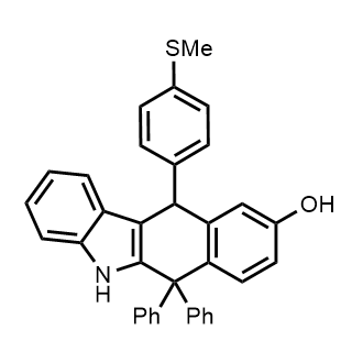 11-(4-(Methylthio)phenyl)-6,6-diphenyl-6,11-dihydro-5H-benzo[b]carbazol-9-ol|CS-0900502